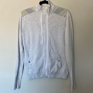 Merrell zip up sweater women’s medium grey VGUC